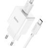 Зарядное устройство HOCO C106A Leisure USB + cable USB to USB-C 10.5W White (6931474783912) изображение 5