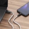 Дата кабель USB 2.0 AM to USB-C 1.0m 3A silicone BX42 white BOROFONE (6931474736772) изображение 4