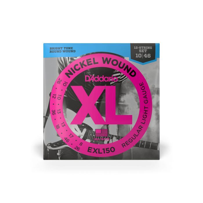 Струны для гитары D'Addario XL Nickel Wound Regular Light 12-String (10-46) (EXL150)