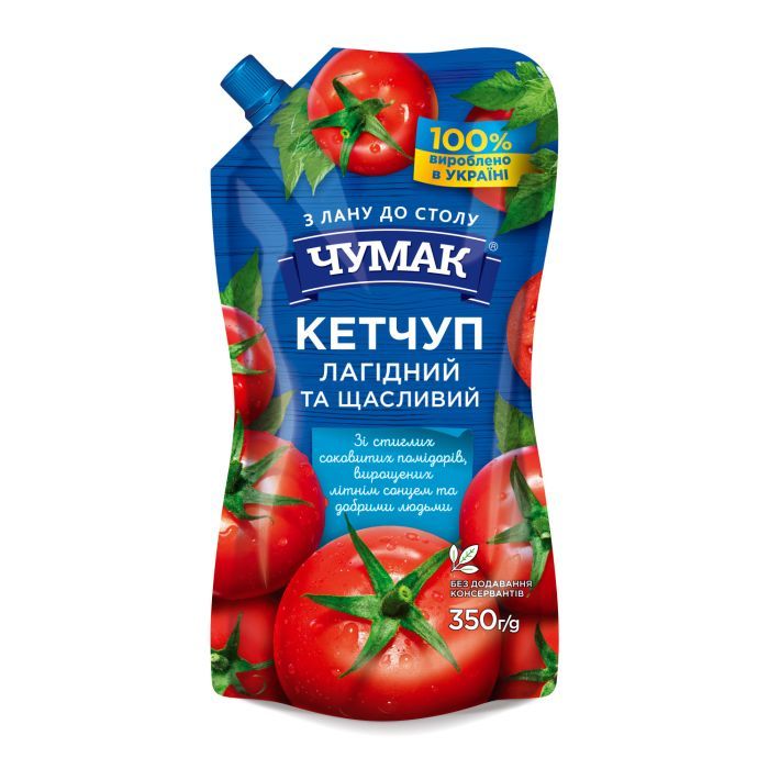 Соус Чумак Кетчуп Нежный 350 г (4823096009063)