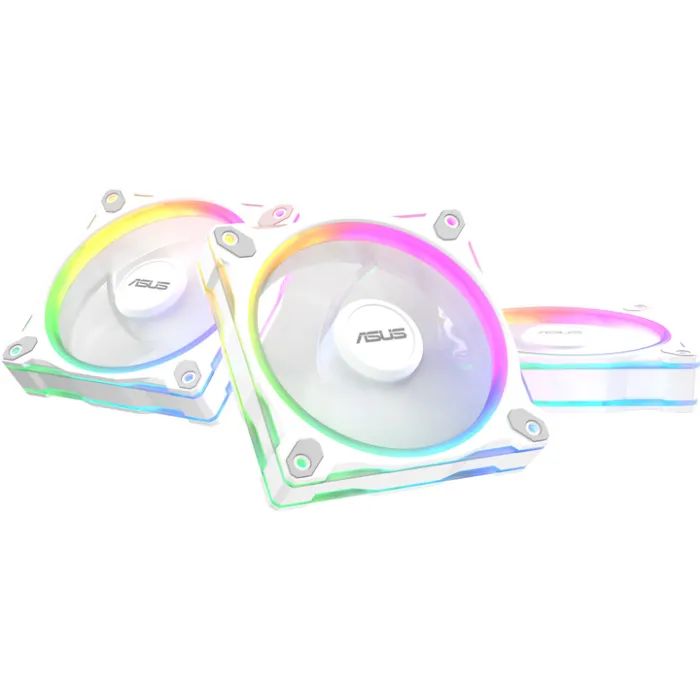 Кулер для корпуса ASUS PRIME MR120 ARGB WHITE 3IN1 (90DA00I3-B09020)