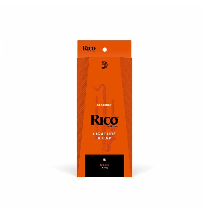 Лігатура для кларнета D'Addario Rico Ligature & Cap For Bb Clarinet Nickel-Plated (RCL1N) зображення 3