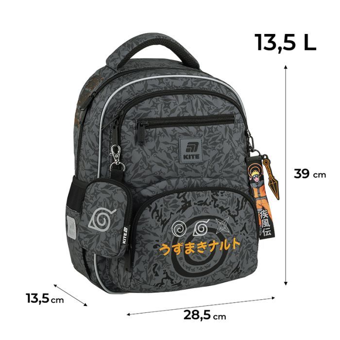 Школьный набор Kite Education Naruto Shippuden 773 (рюкзак + пенал + сумка для взуття) (SET_NR25-773M) изображение 3