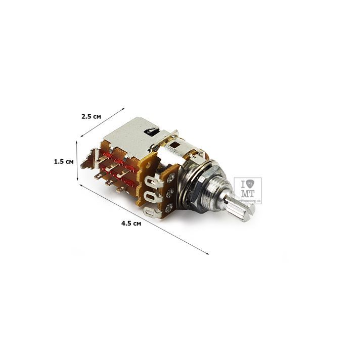 Потенціометр для гітари Fender Potentiometer Push-Pull 250K Split (45710) зображення 3