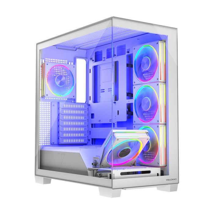 Корпус Modecom VOLCANO STELLAR ARGB MIDI 5x120mm fans WHITE (AT-STELLAR-5F-ARGB-20)