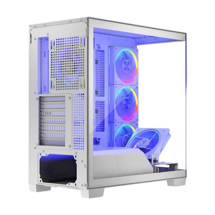 Корпус Modecom VOLCANO STELLAR ARGB MIDI 5x120mm fans WHITE (AT-STELLAR-5F-ARGB-20) зображення 4