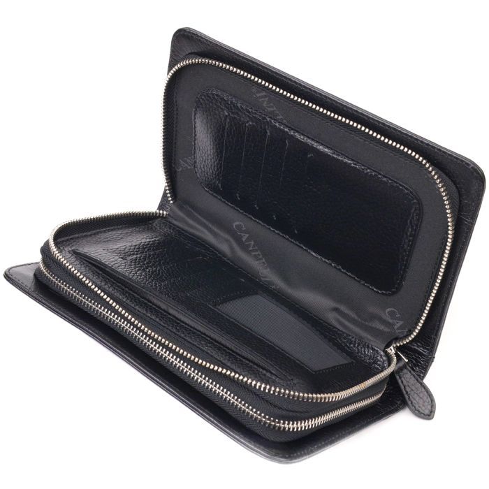 Сумка Canpellini Из натуральной кожи Черная (21567) изображение 6