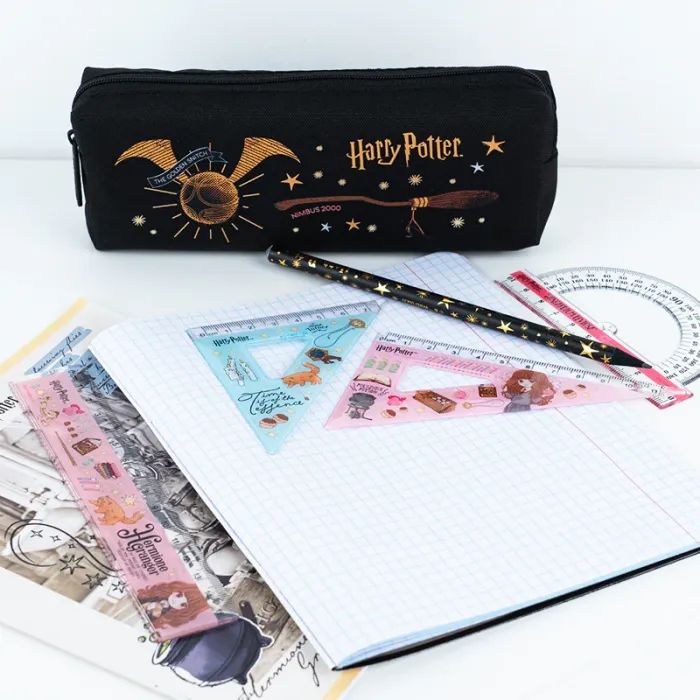 Линейка Kite набор: линейка 15 см, 2 угольника, транспортир Harry Potter (HP25-282) изображение 3