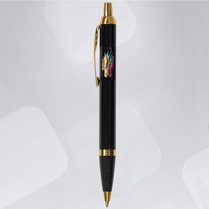Ручка шариковая Parker IM 17 ZODIAC Black GT BP Яркий Дракон (22032_Z3330u) изображение 2