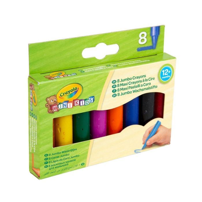 Карандаши цветные Crayola Mini Kids великі воскові для малюків, 8 шт (81-0080) изображение 4