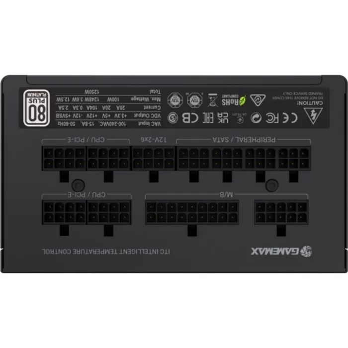 Блок питания Gamemax 1250W (GX-1250 PRO BK(ATX3.1PCIe5.1)) изображение 7