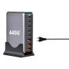 Зарядное устройство XoKo 2xUSB-С PD100W + 3xUSB-С PD65W + 3xUSB QC18W 440W GaN (QC-400) изображение 4