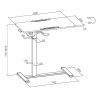 Приставний стіл OfficePro з регулюванням ODM405B (ODM405B) зображення 2