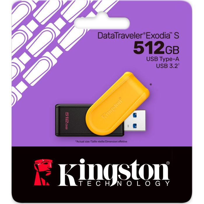 USB флеш накопитель Kingston 512GB DataTraveler Exodia S USB 3.2 (DTXS/512GB) изображение 3 USB флеш накопитель Kingston 512GB DataTraveler Exodia S USB 3.2 (DTXS/512GB) изображение 3