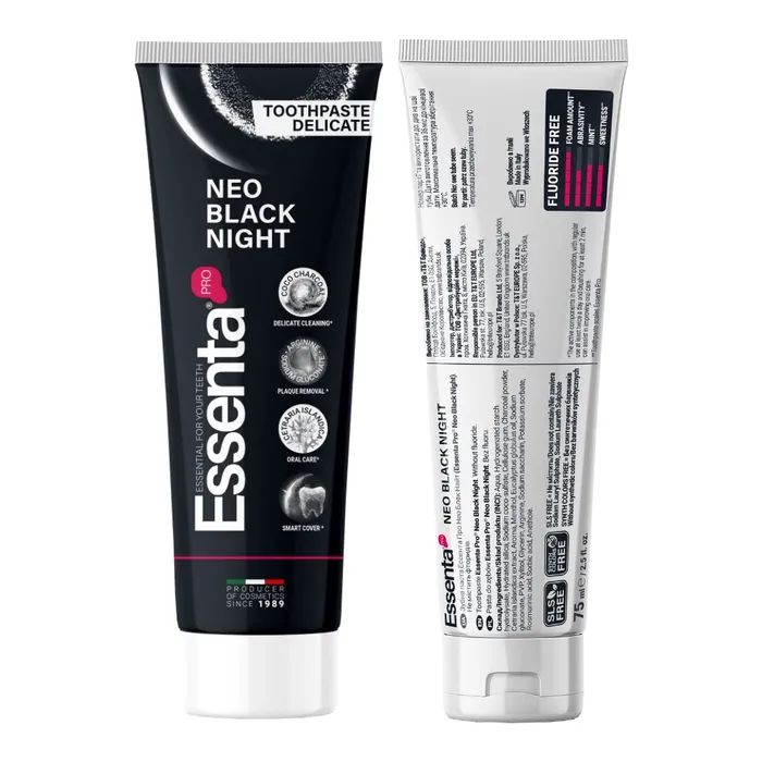 Зубна паста Essenta Pro Neo Black Night 75 мл (8031447500107) зображення 2