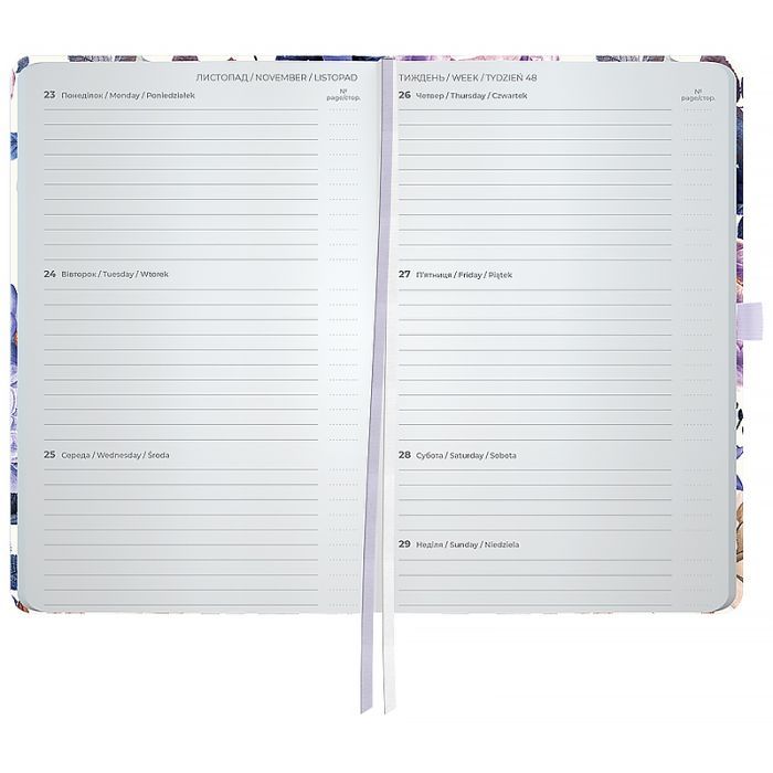 Еженедельник Axent датированный 2026 Partner 125х195, Violet Whispers (8524-26-4-A) изображение 3