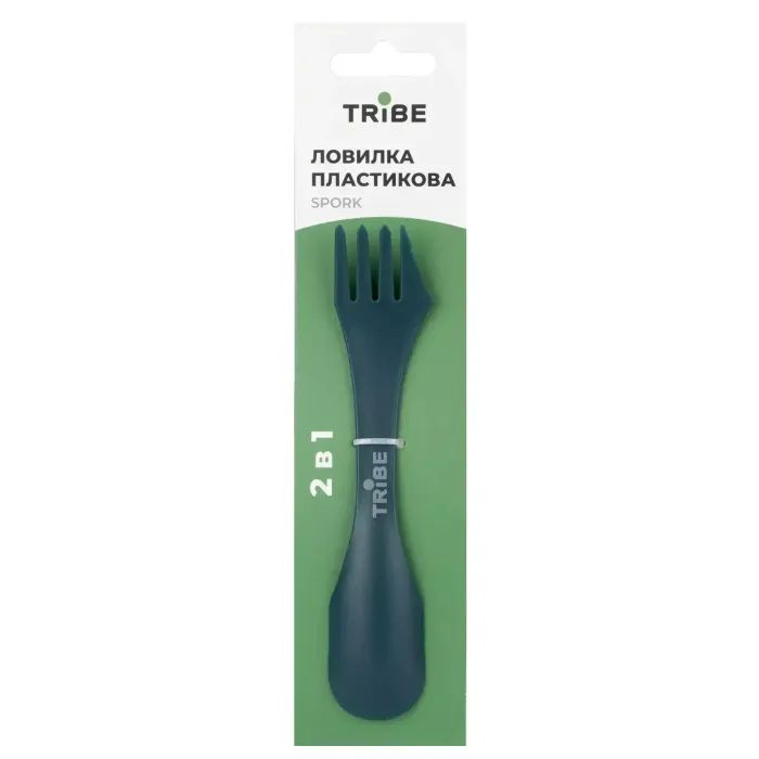 Ложка-вилка туристическая Tribe Spork пластикова yellow (T-FC-0031-yellow) изображение 3