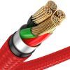 Дата кабель USB 2.0 AM to Lightning 1.0m 2.4A red Baseus (CALSP-B09) зображення 5