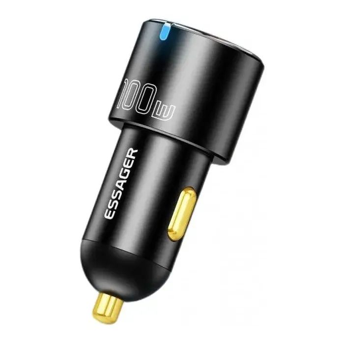 Зарядное устройство Essager 1xUSB-C 100W + 1xUSB black (ECCAC-QTZ01) изображение 2