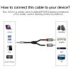 Кабель мультимедийный 3.5mm M to 2xRCA M 1.0m AV116 black Ugreen (10749) изображение 4 Кабель мультимедийный 3.5mm M to 2xRCA M 1.0m AV116 black Ugreen (10749) изображение 4