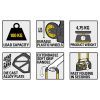 Тележка грузовая Stanley до 100кг, размер платформы 49х28см, вес 4,75кг (SXWT-FT582) изображение 14