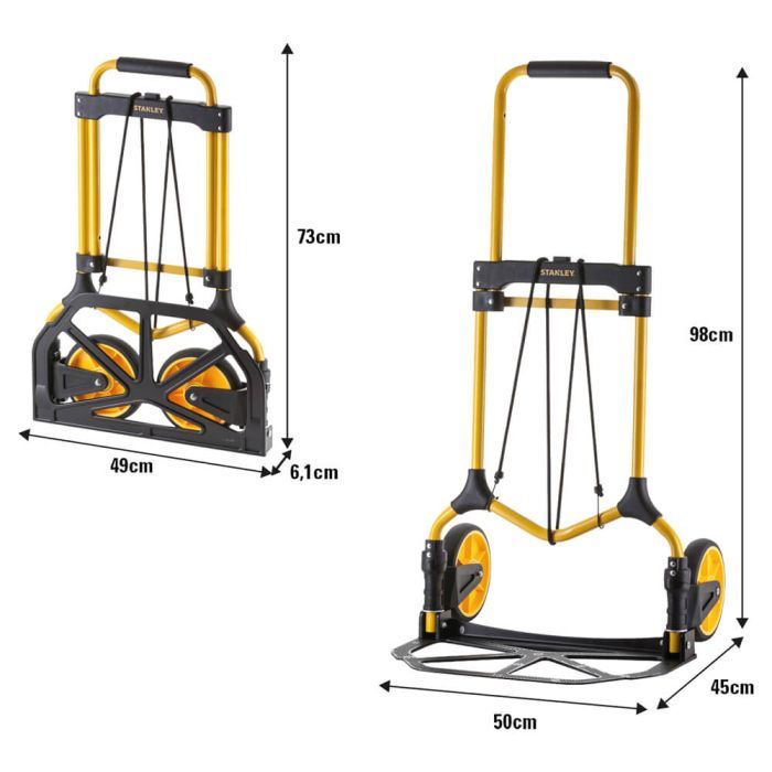 Тележка грузовая Stanley до 100кг, размер платформы 49х28см, вес 4,75кг (SXWT-FT582) изображение 2