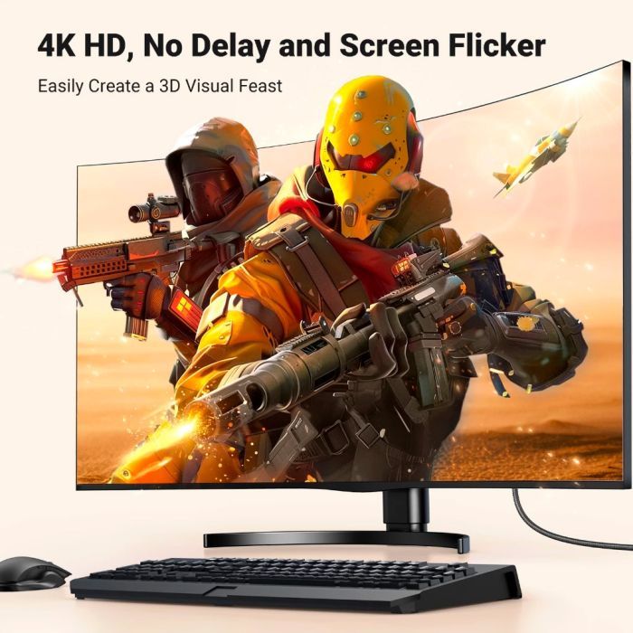 Кабель мультимедійний DisplayPort M to HDMI M 1.5m V2.0 4K30Hz DP125 black Ugreen (35841) зображення 5