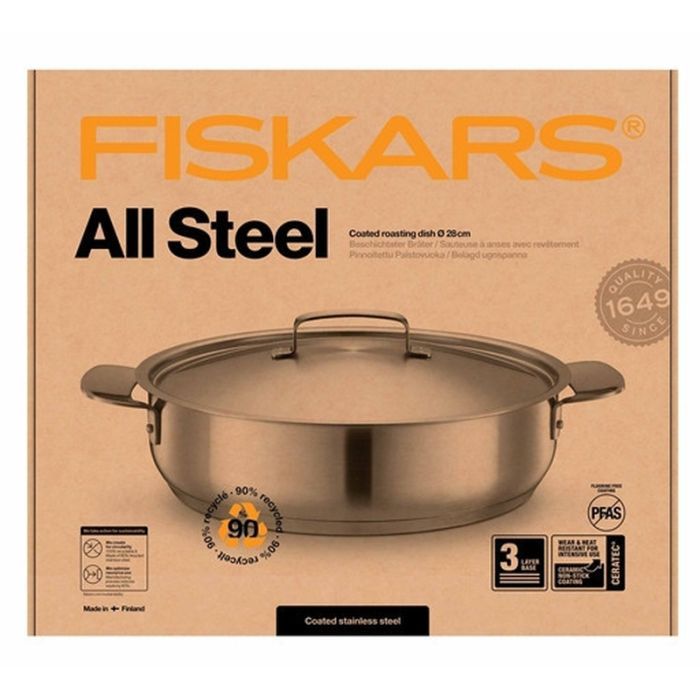 Сотейник Fiskars Norden глибокий з кришкою 28 см (1067635) изображение 6