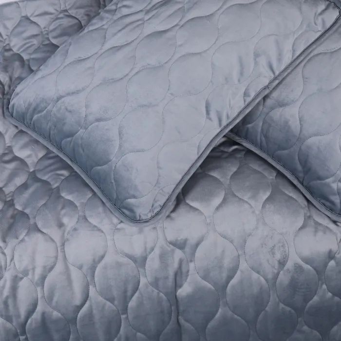 Покривало MirSon №5052 Velor charm Dark grey 200х220 см (2200008376918) зображення 6