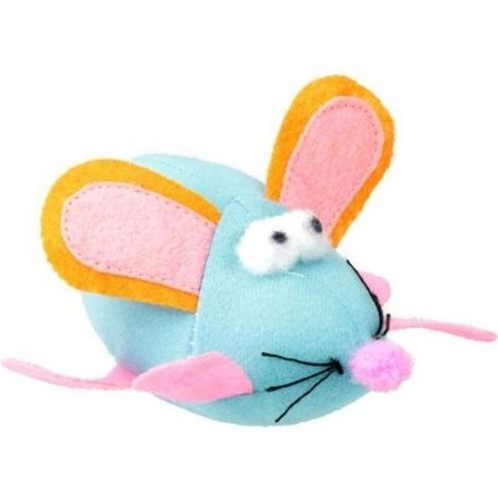 Іграшка для котів Hippie Pet Вібруюча мишка синя 11 см (HIPCT19019)