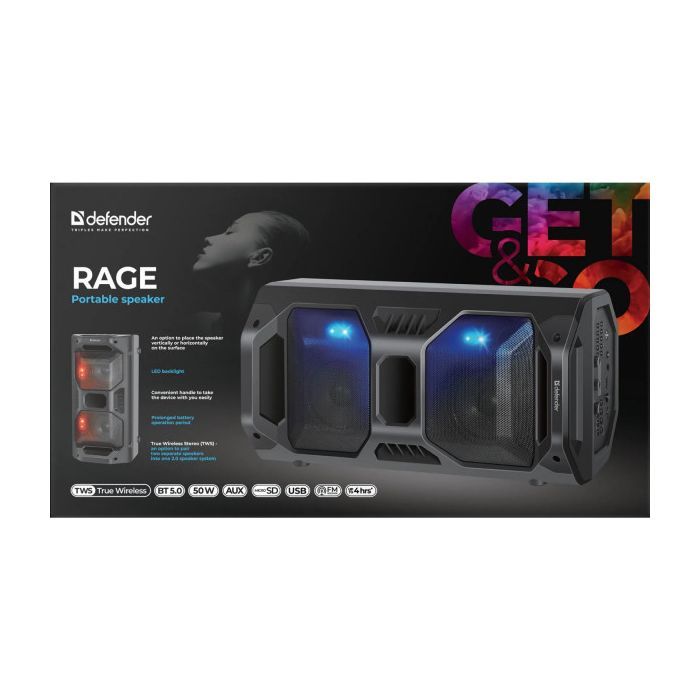 Акустическая система Defender Rage Black (65109) изображение 9
