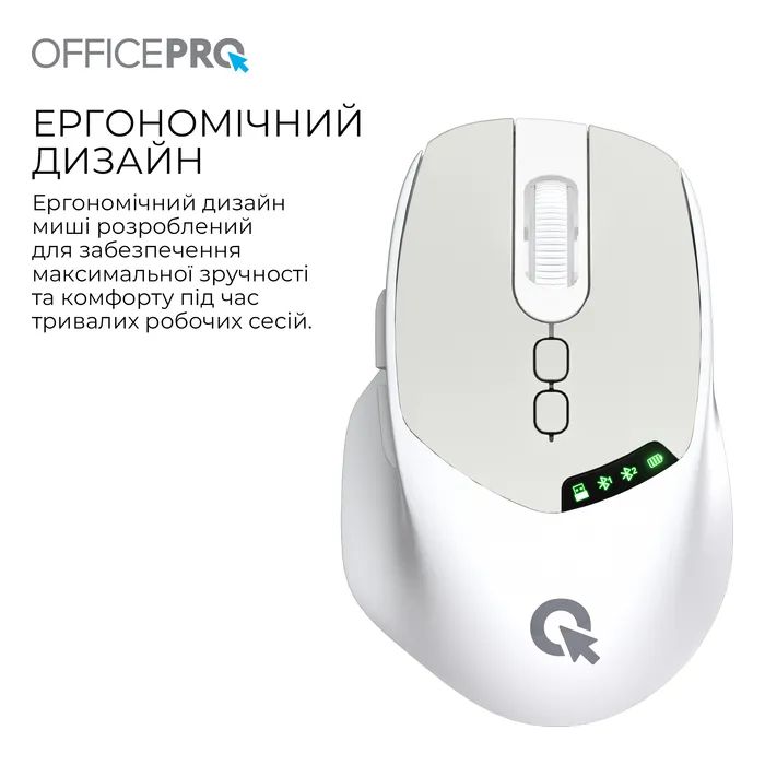 Мишка OfficePro M520B Wireless/Bluetooth Black (M520B) зображення 6