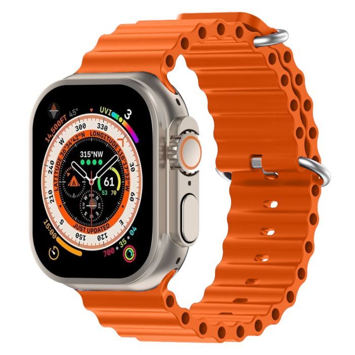 Ремінець до смарт-годинника Armorstandart Ocean Band для Apple Watch 49/46/45/44/42 (Series 1-3) Orange (ARM81039) зображення 2