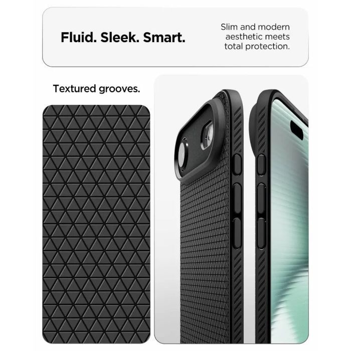 Чехол для мобильного телефона Spigen Liquid Air iPhone 17 Air Matte Black (ACS10302) изображение 8