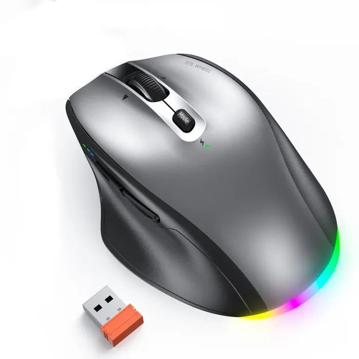 Мышка Meetion BTM007 Wireless/Bluetooth Gray (MT-BTM007-W) изображение 2