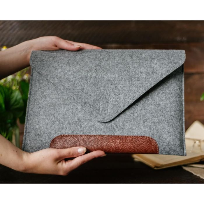 Чохол до ноутбука Gmakin 13" GM10 Grey/Brown для MacBook Pro 13 (GM10-13New) зображення 10