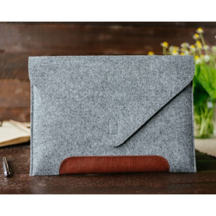 Чохол до ноутбука Gmakin 13" GM10 Grey/Brown для MacBook Pro 13 (GM10-13New) зображення 5