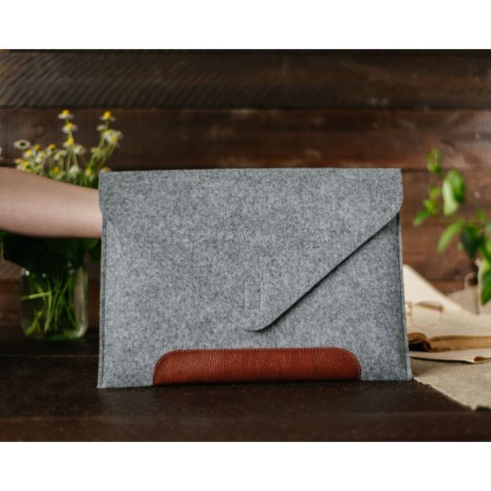 Чохол до ноутбука Gmakin 13" GM10 Grey/Brown для MacBook Pro 13 (GM10-13New) зображення 9