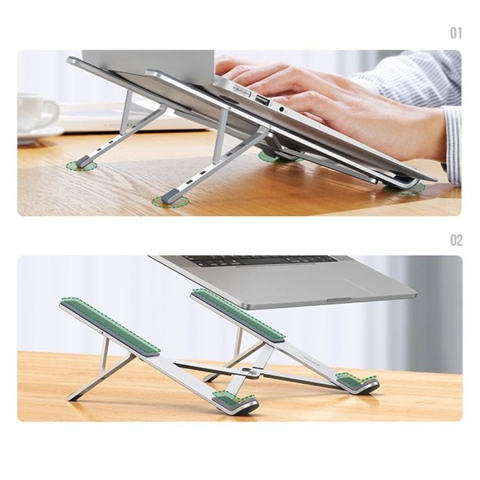 Подставка для ноутбука Ugreen LP451 Foldable Holder for Laptop Silver (40289) изображение 10