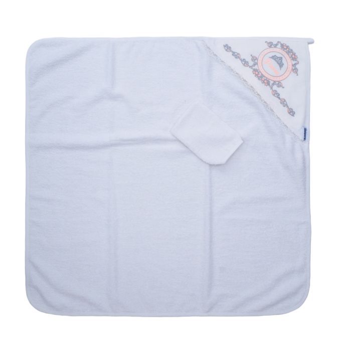 Полотенце для купания детское Miniworld уголок (15476-pink) изображение 2