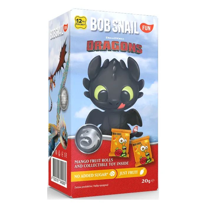 Цукерка Bob Snail Eat&Play колекція Dragons 20 г (4820219349280)