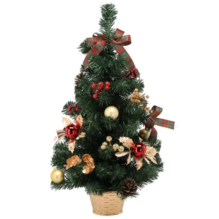 Искусственная елка Chomik прикрашена, 60 см, червоно-золотистий декор (5900779892354)