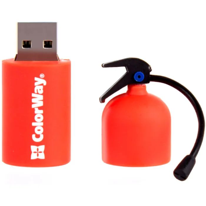 USB флеш накопитель ColorWay Fire 64 GB USB 3.0 Red (CW-USBFE64) изображение 2