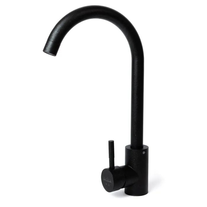 Мойка кухонная Adamant Similar чорний + змішувач + дозатор + ополіскувач склянок + колан (4824296106503) изображение 4