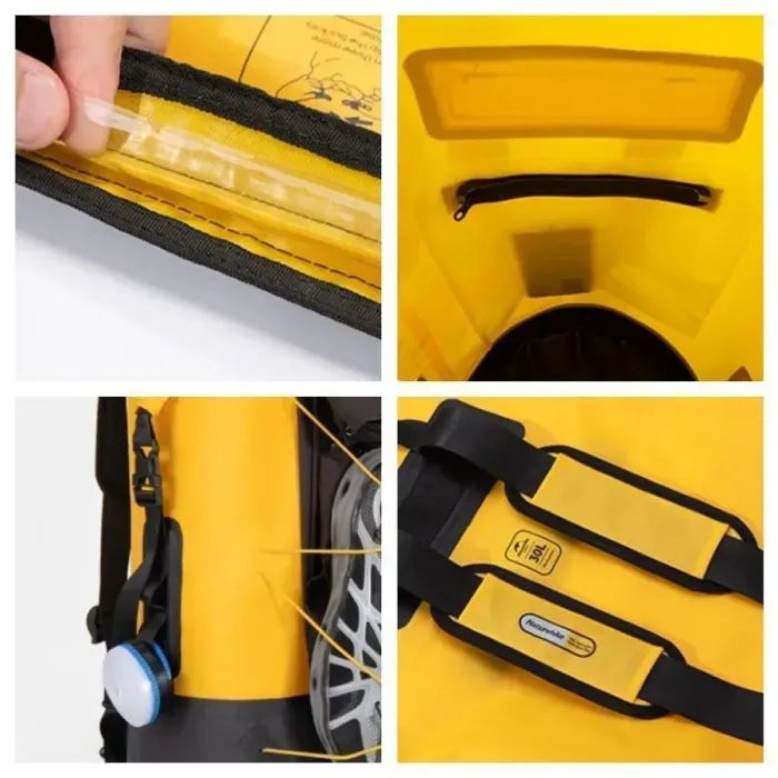 Рюкзак туристичний Naturehike водонепроникний NH21FSB04, 20л, бежевий (6927595788202) зображення 4