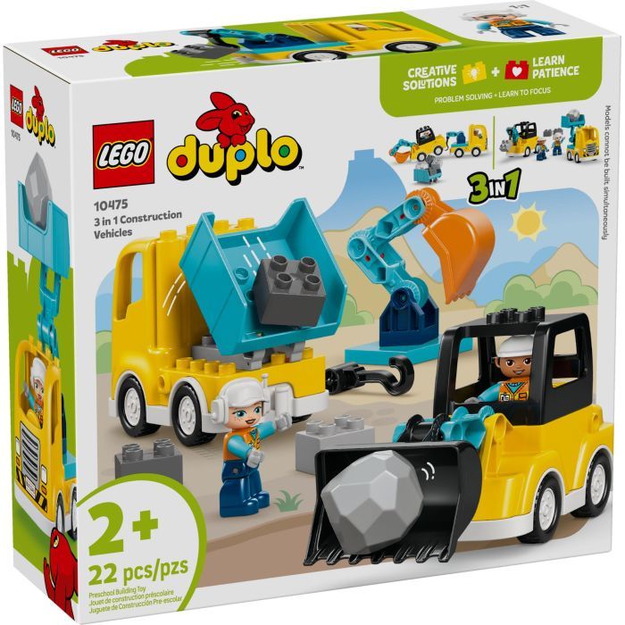 Конструктор LEGO DUPLO Town 3-в-1 Строительная техника (10475)