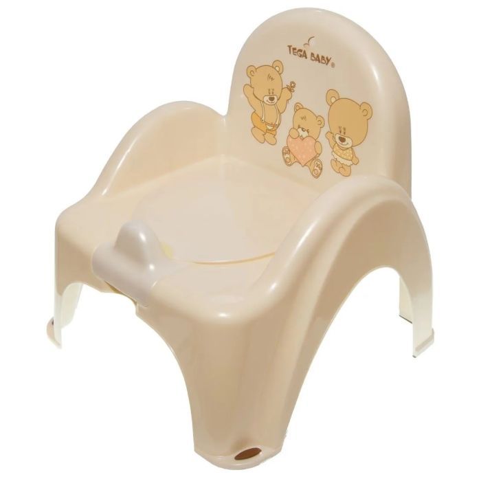 Горшок Tega Baby Teddy Bear стілець дитячий антиковзкий beige (MS-012-119)