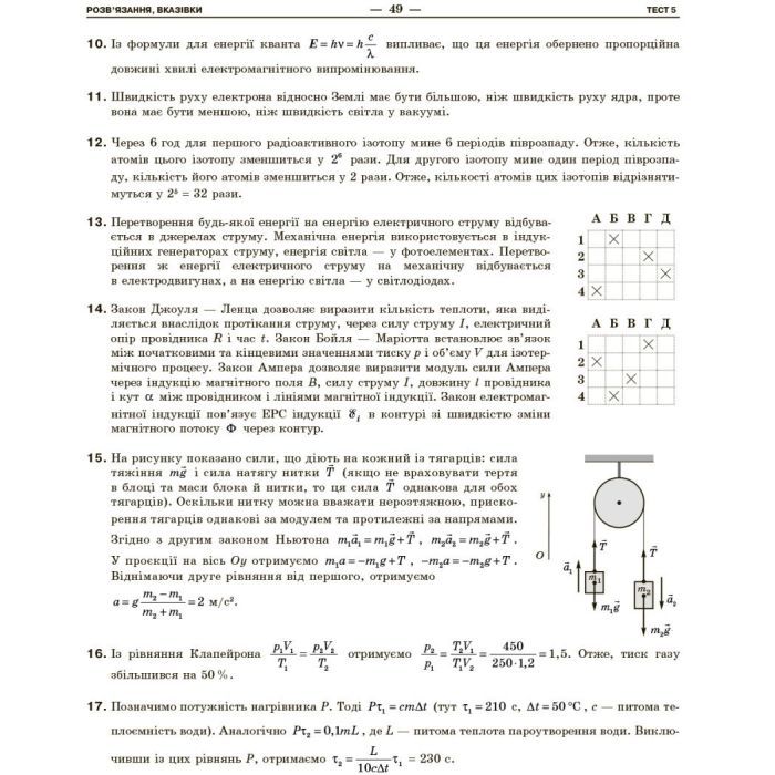 Рабочая тетрадь НМТ 2026. Фізика. Тестовий - І.М. Гельфгат, М.О. Петракова Ранок (9786170999429) изображение 6