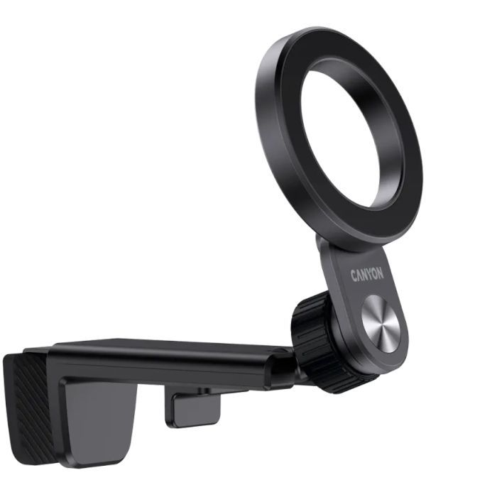 Держатель для смартфонов Canyon Magnetic travel holder OnGrip 11 clip mount Black (CNS-CCHM11) изображение 2