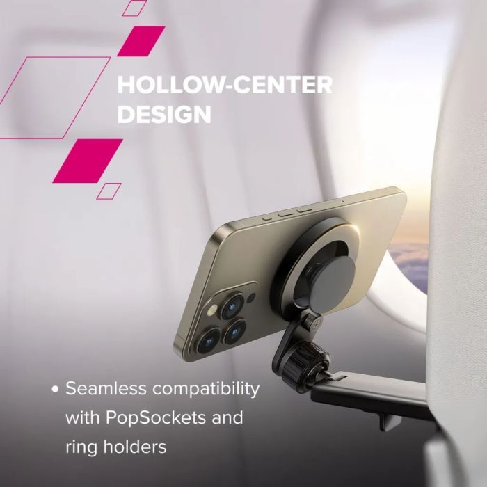 Держатель для смартфонов Canyon Magnetic travel holder OnGrip 11 clip mount Black (CNS-CCHM11) изображение 7